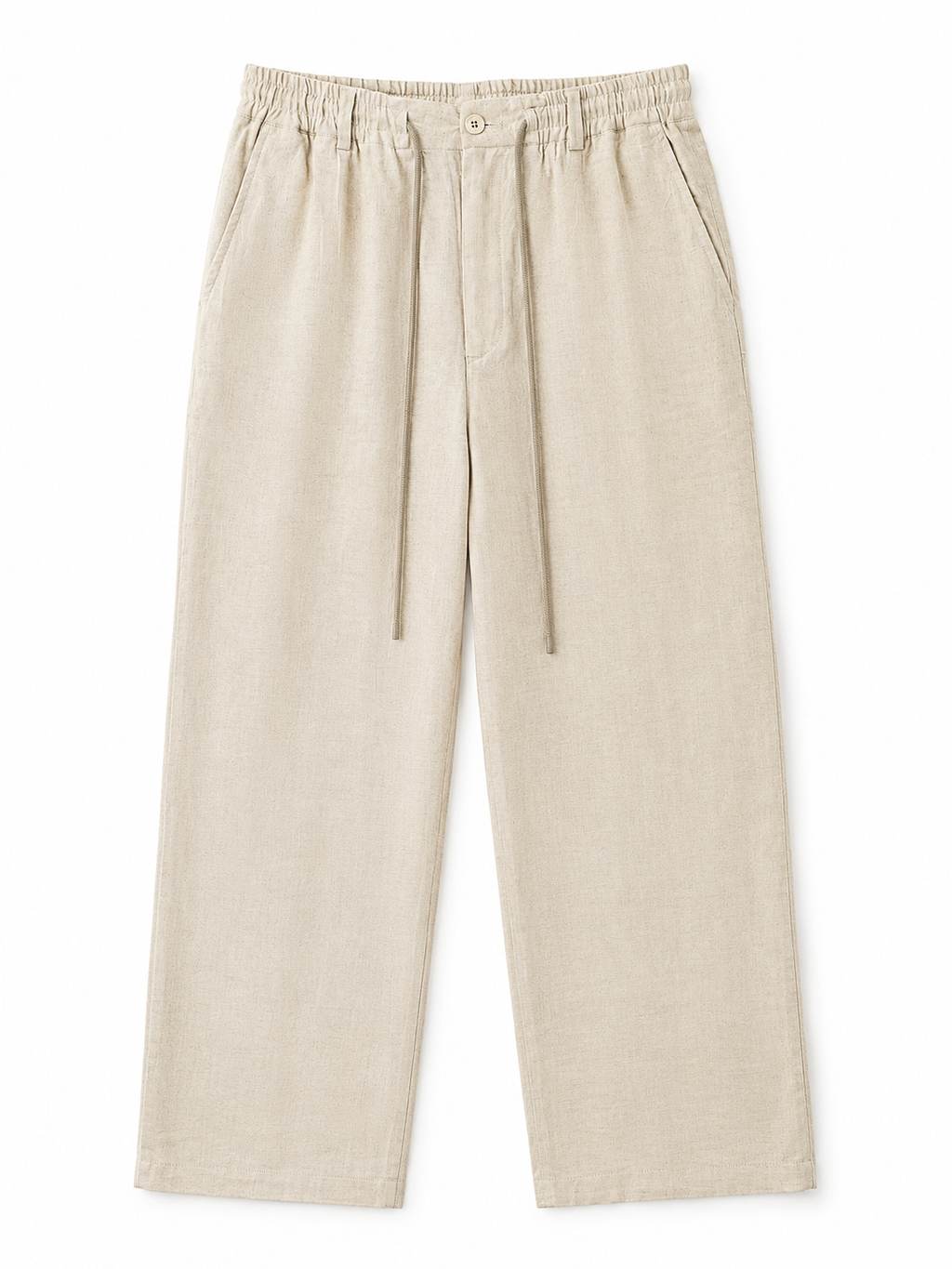 Pure Linen Wide-Leg Pants