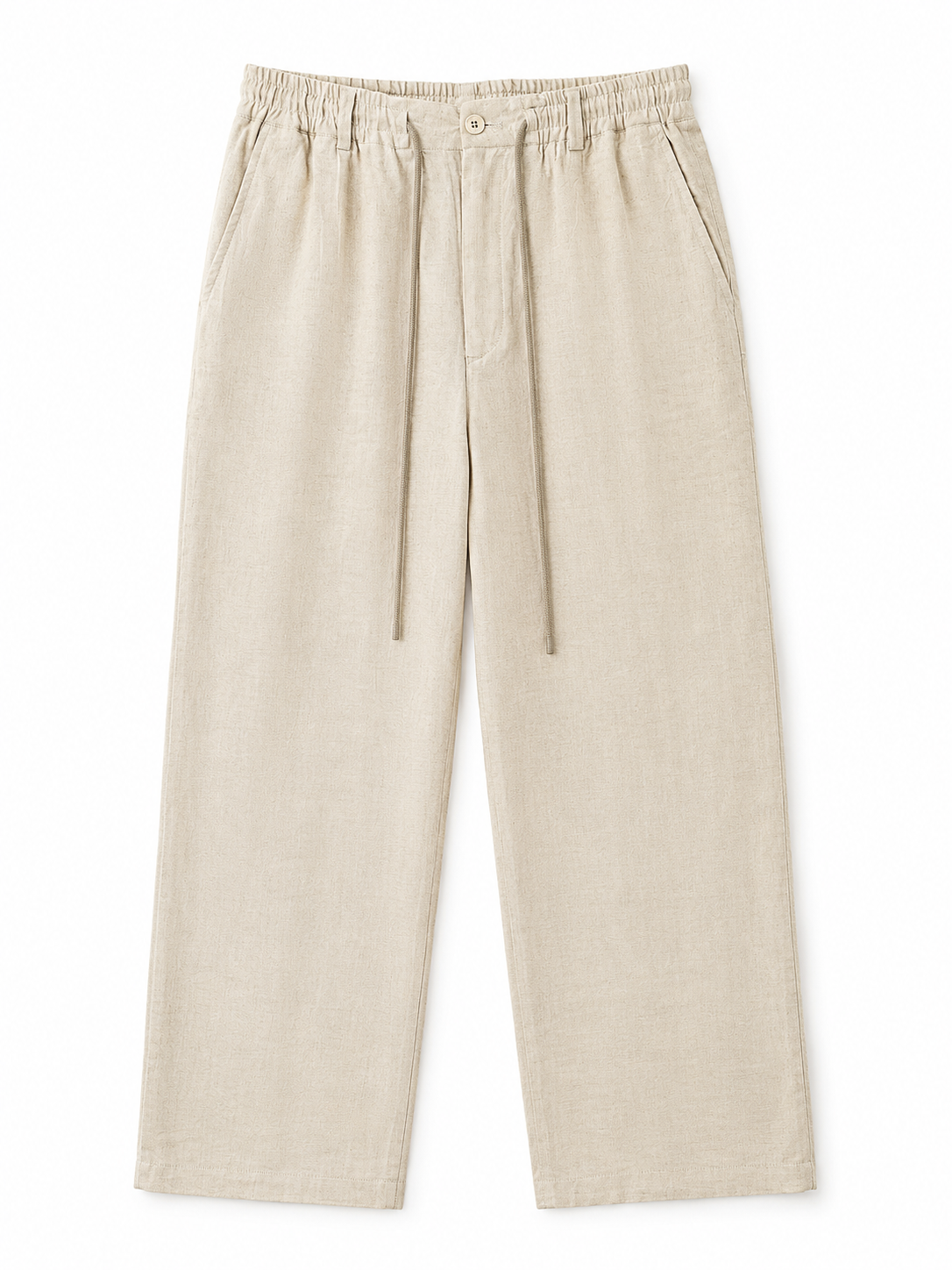 Pure Linen Wide-Leg Pants