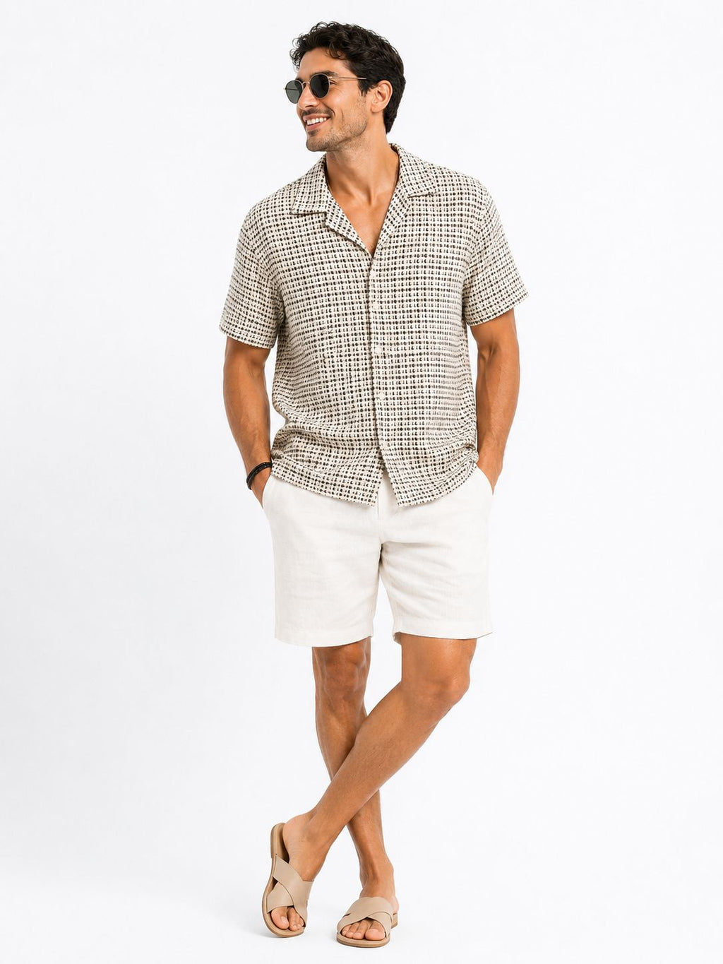 premium textured short sleeve shirt