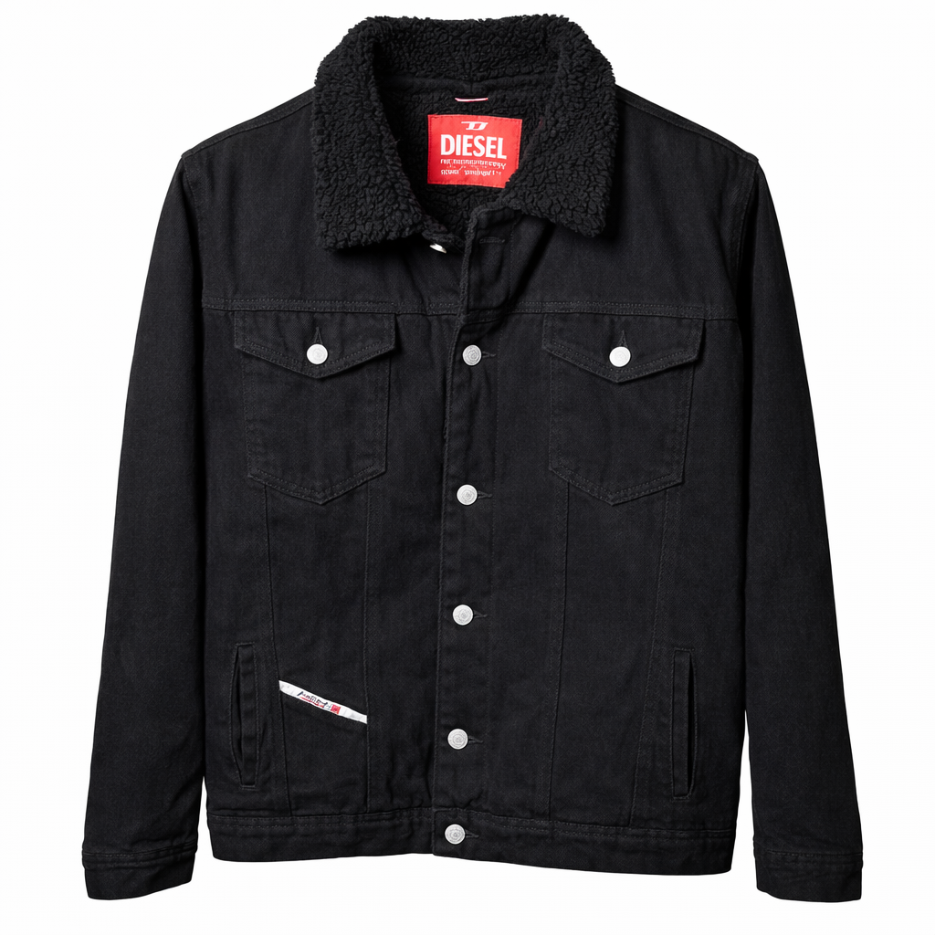 Men’s Sherpa-Lined Denim Jacket