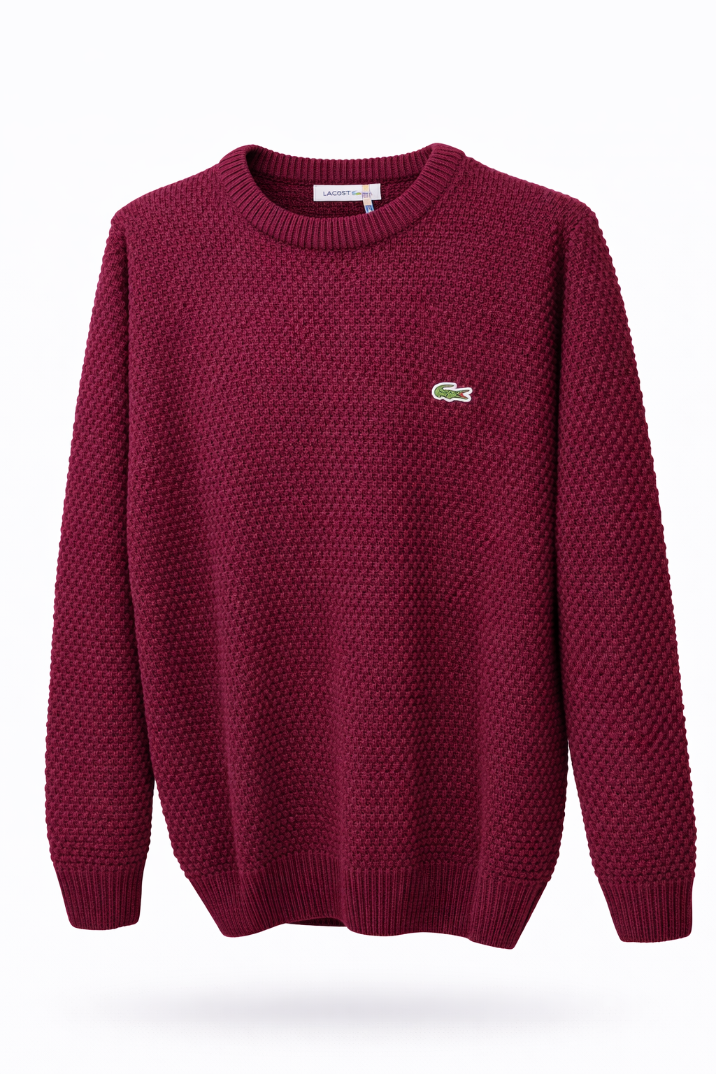 A classic textured crewneck