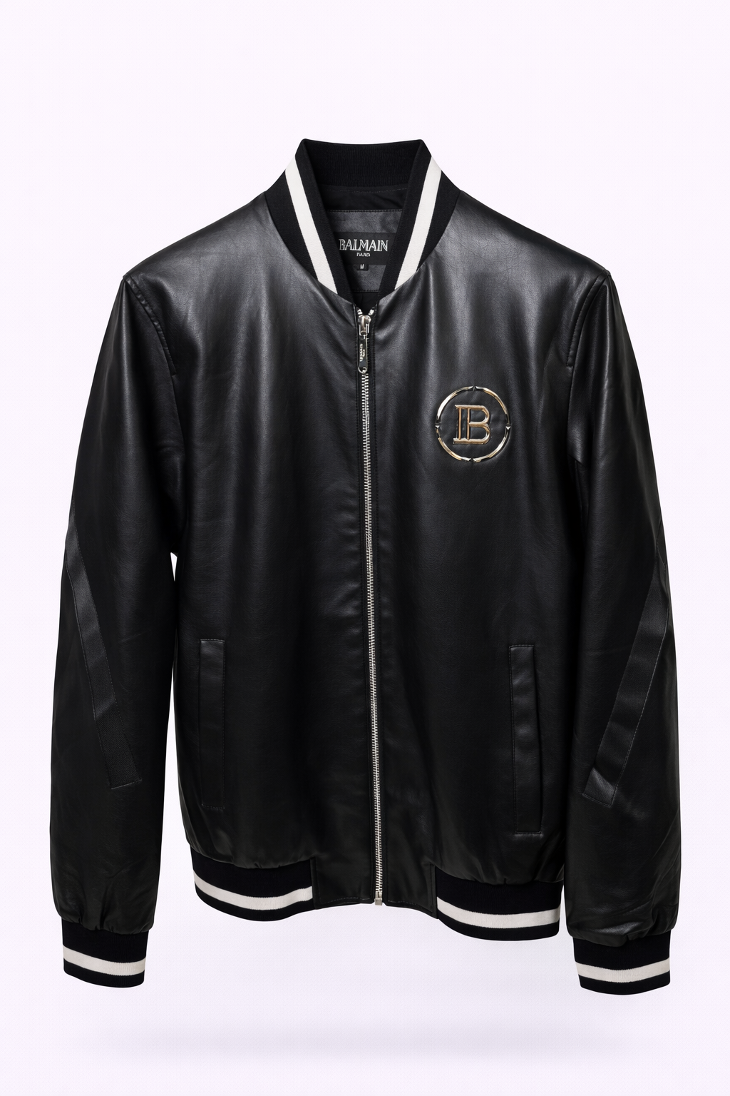 Men’s Leather Jacket – Premium Zip-Up Design