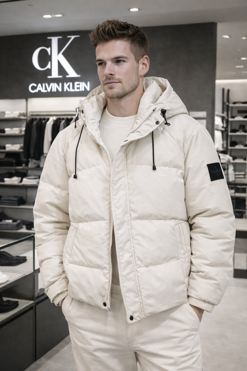 Men’s Hooded Puffer Jacket – Winter Essential