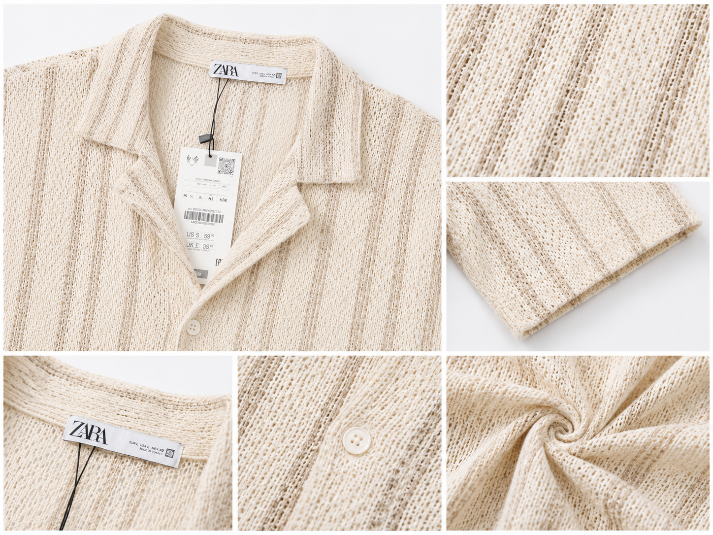 Textured Knit Summer Shirt – Relaxed Fit