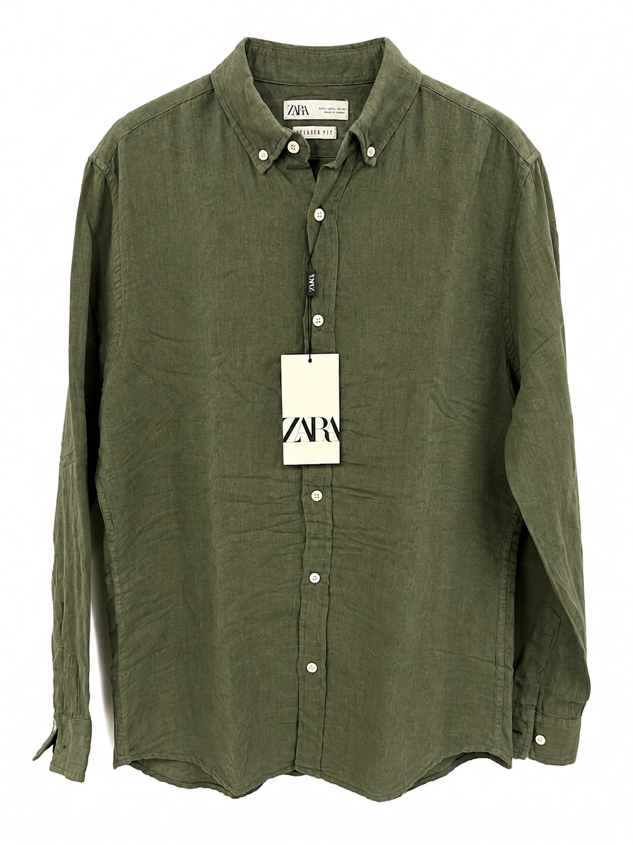 Premium Linen Long Sleeve Shirt – Slim Fit