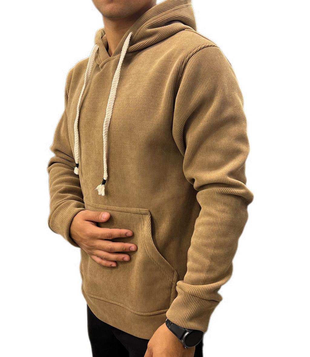 premium velvet cord hoodie.