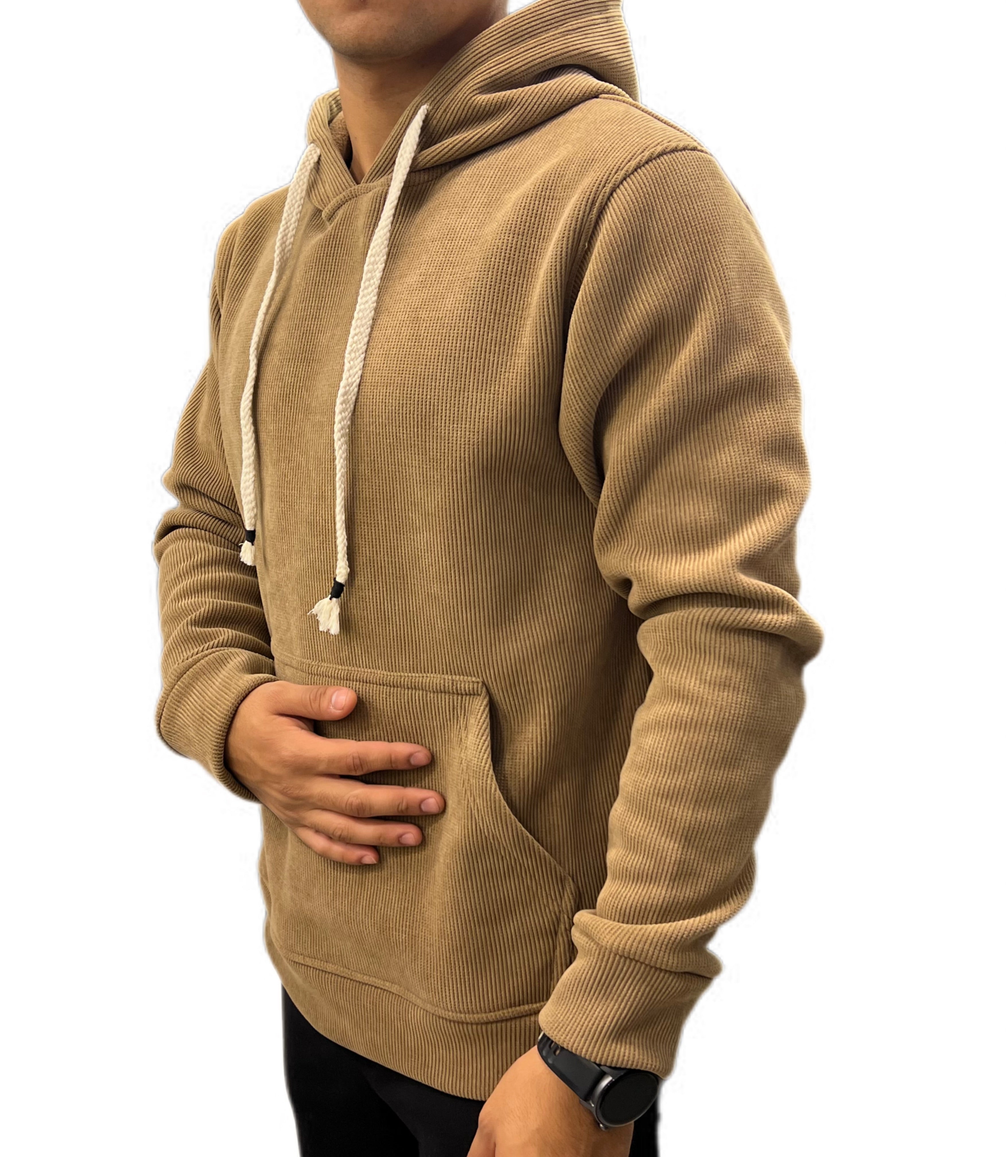 premium velvet cord hoodie.
