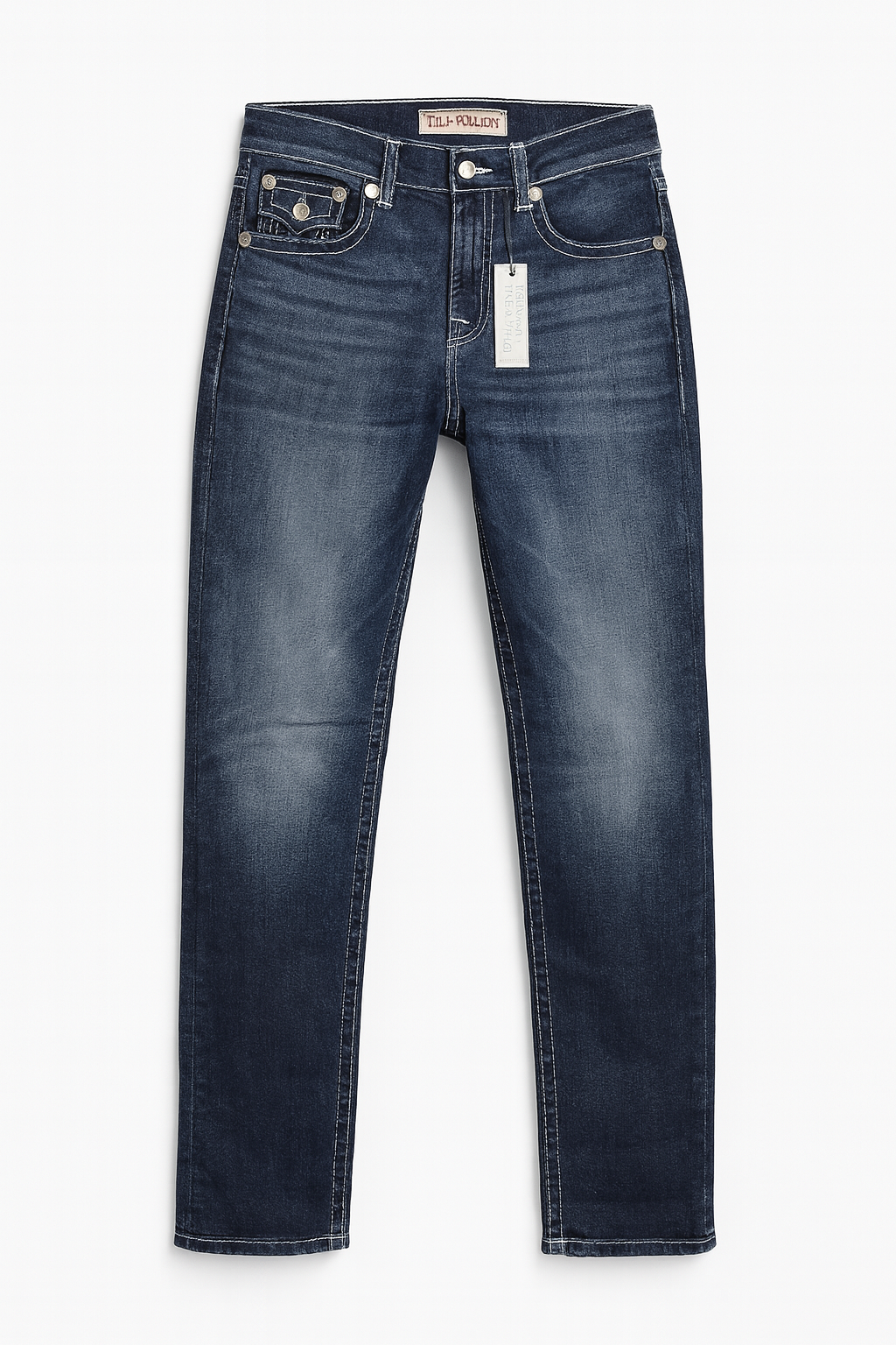 Slim Straight Washed Jeans