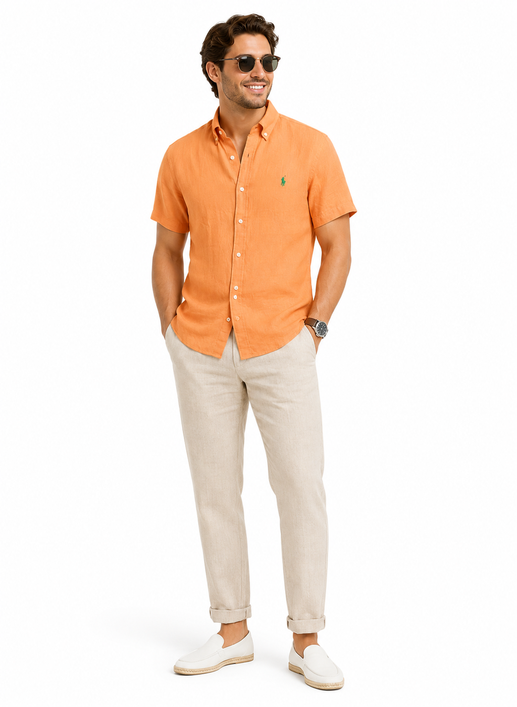 Premium Linen Short Sleeve Shirt – Summer Essential