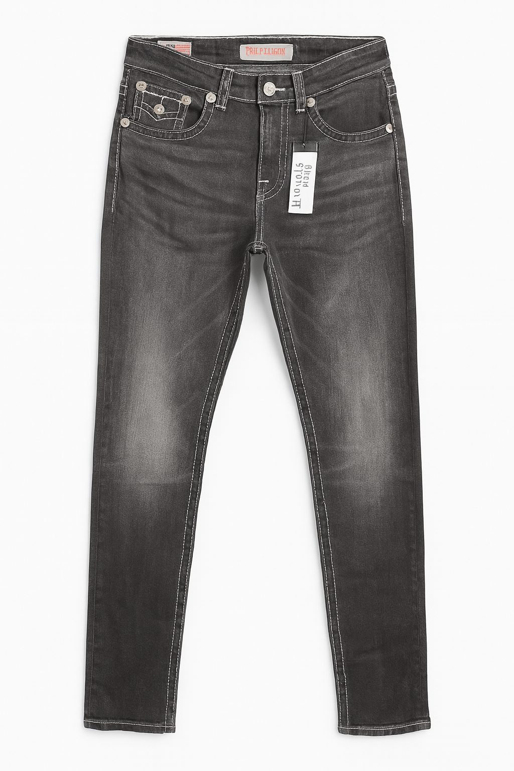 Slim Straight Washed Jeans
