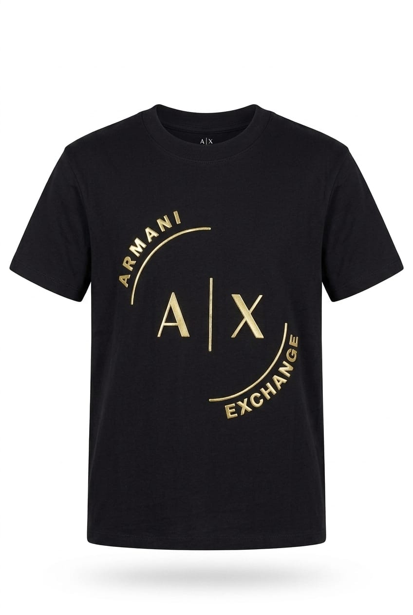 Men’s Premium AX Circular Logo T-Shirt – Signature Graphic Style