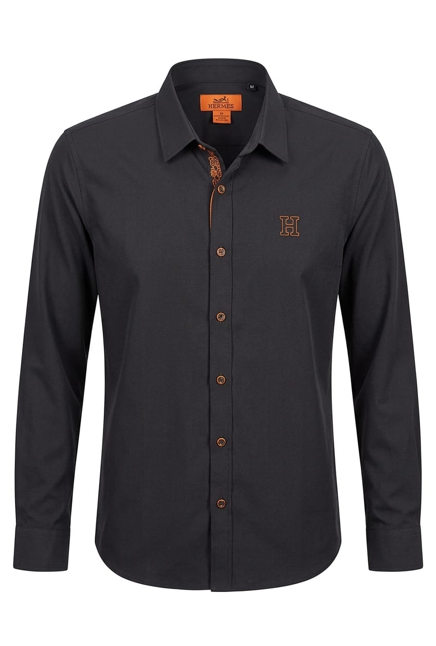 Men’s Premium Button-Up Shirt – Elegant Signature Look