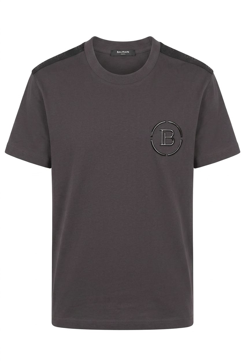 Premium B Logo T-Shirt with Shoulder Detail – Luxury Minimal