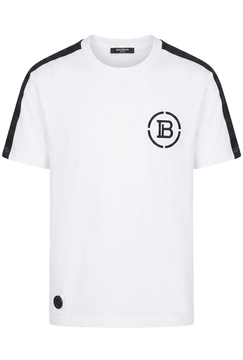 Premium B Logo T-Shirt with Shoulder Detail – Luxury Minimal
