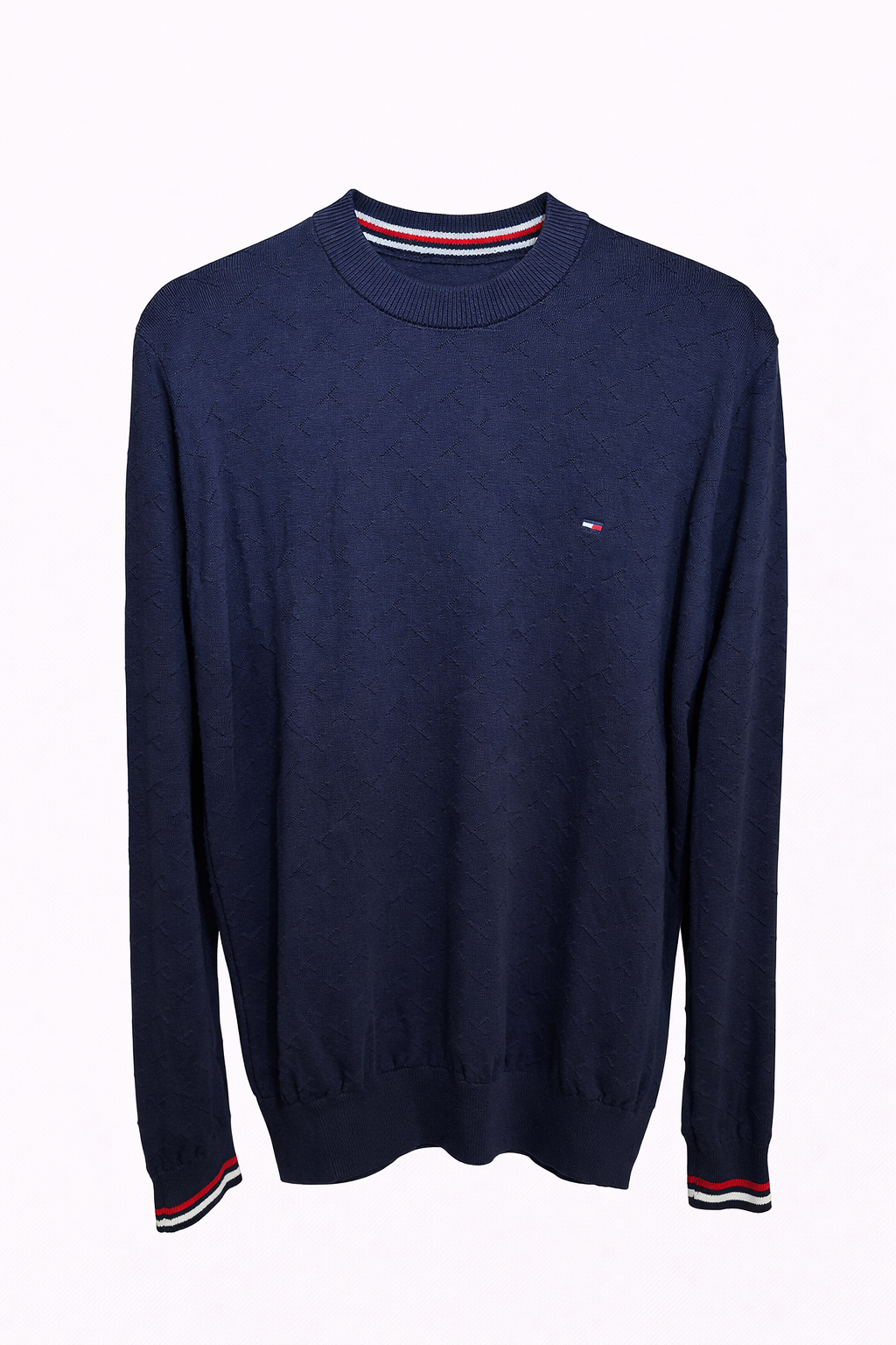 Textured Crewneck Sweater – Long Sleeve