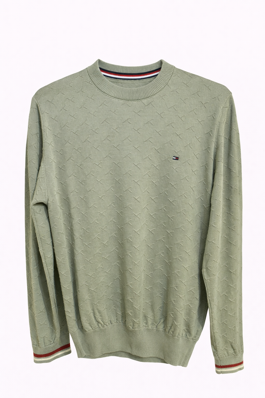 Textured Crewneck Sweater – Long Sleeve