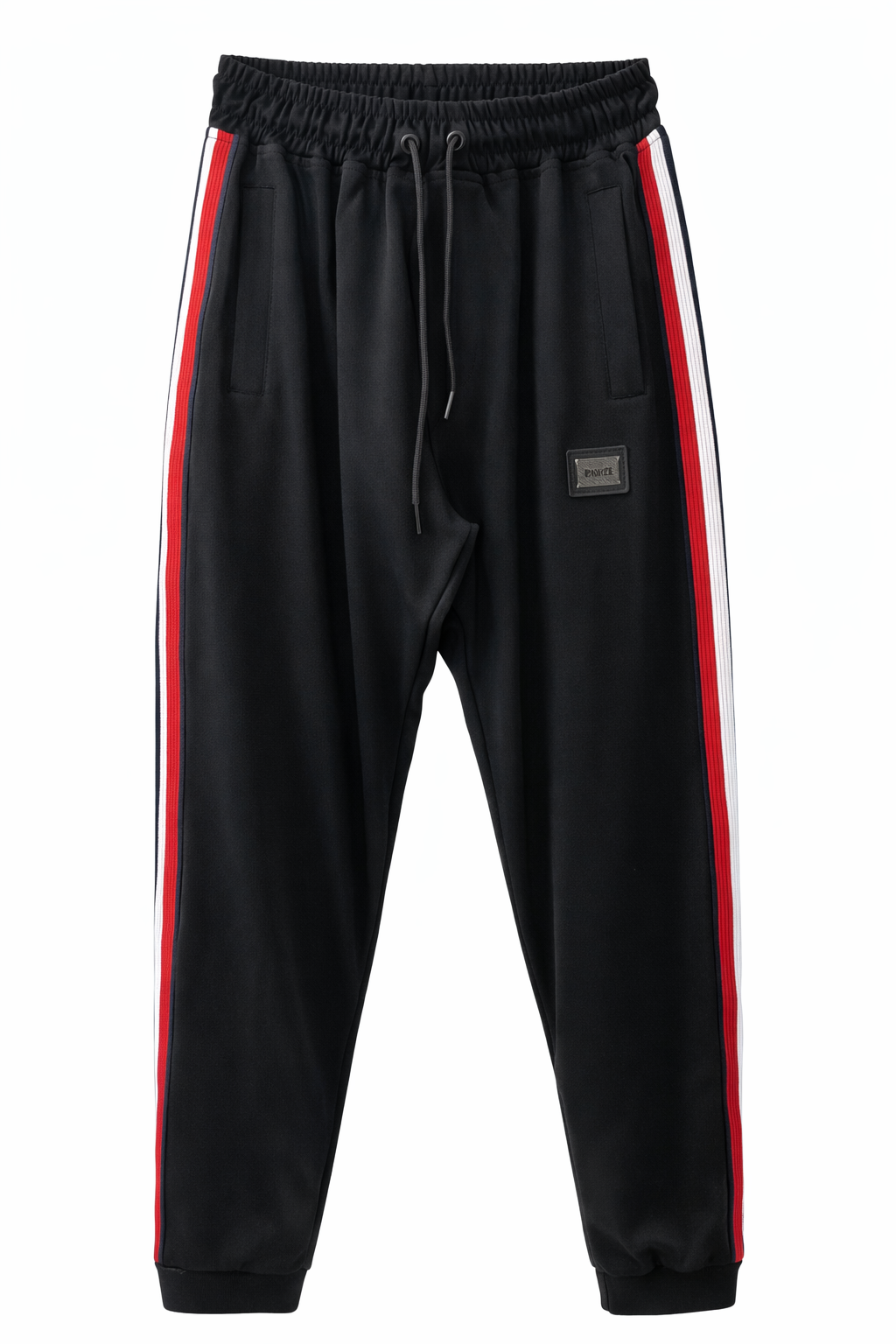 Premium Striped Tracksuit Set – Black Edition