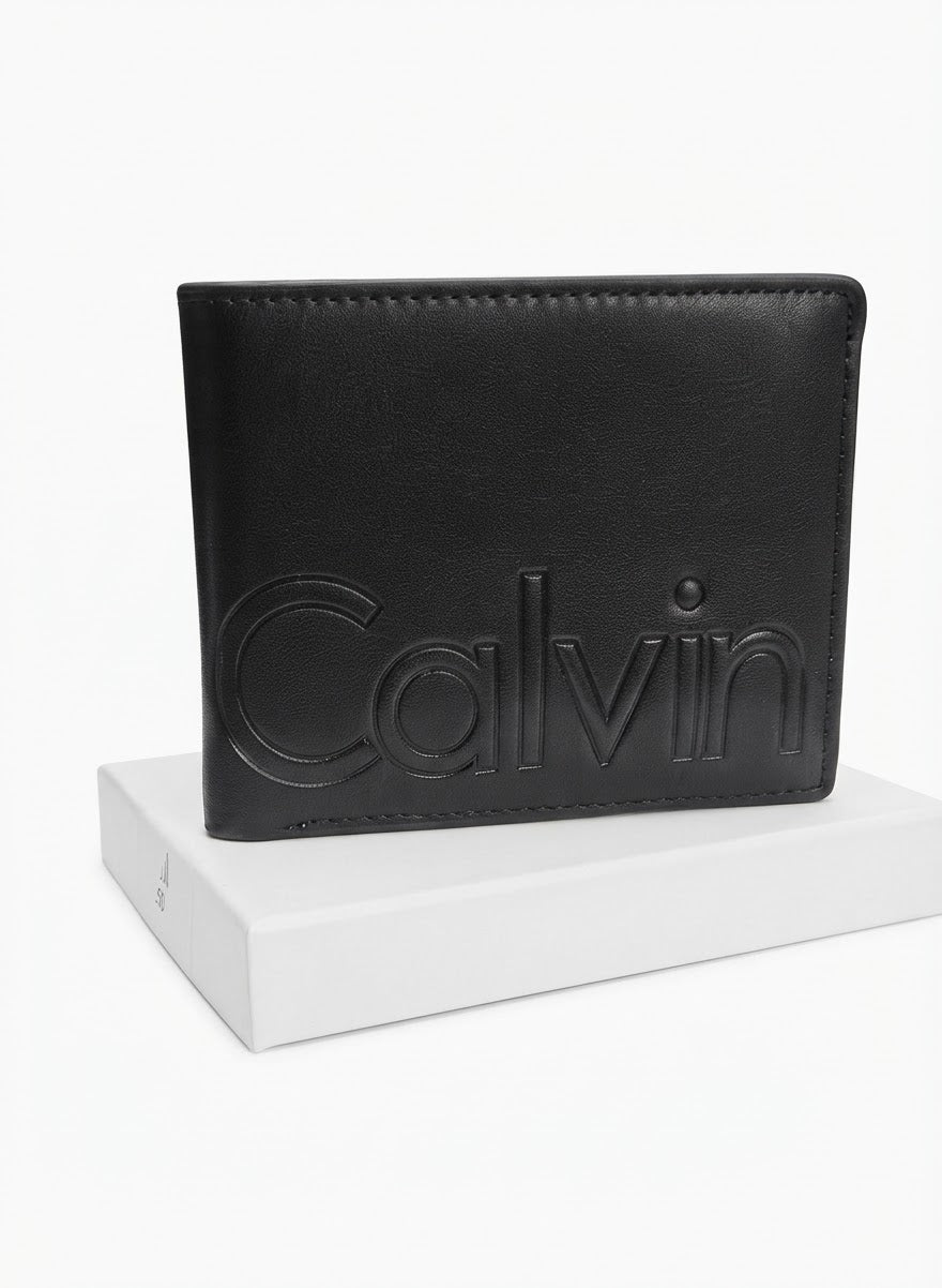 Men's Premium Leather Bifold Wallet - Black