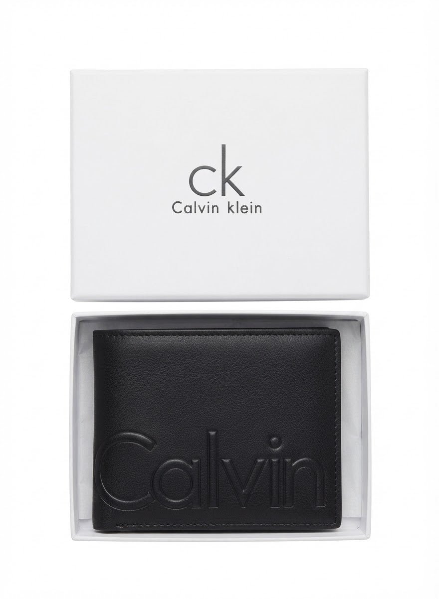 Men's Premium Leather Bifold Wallet - Black