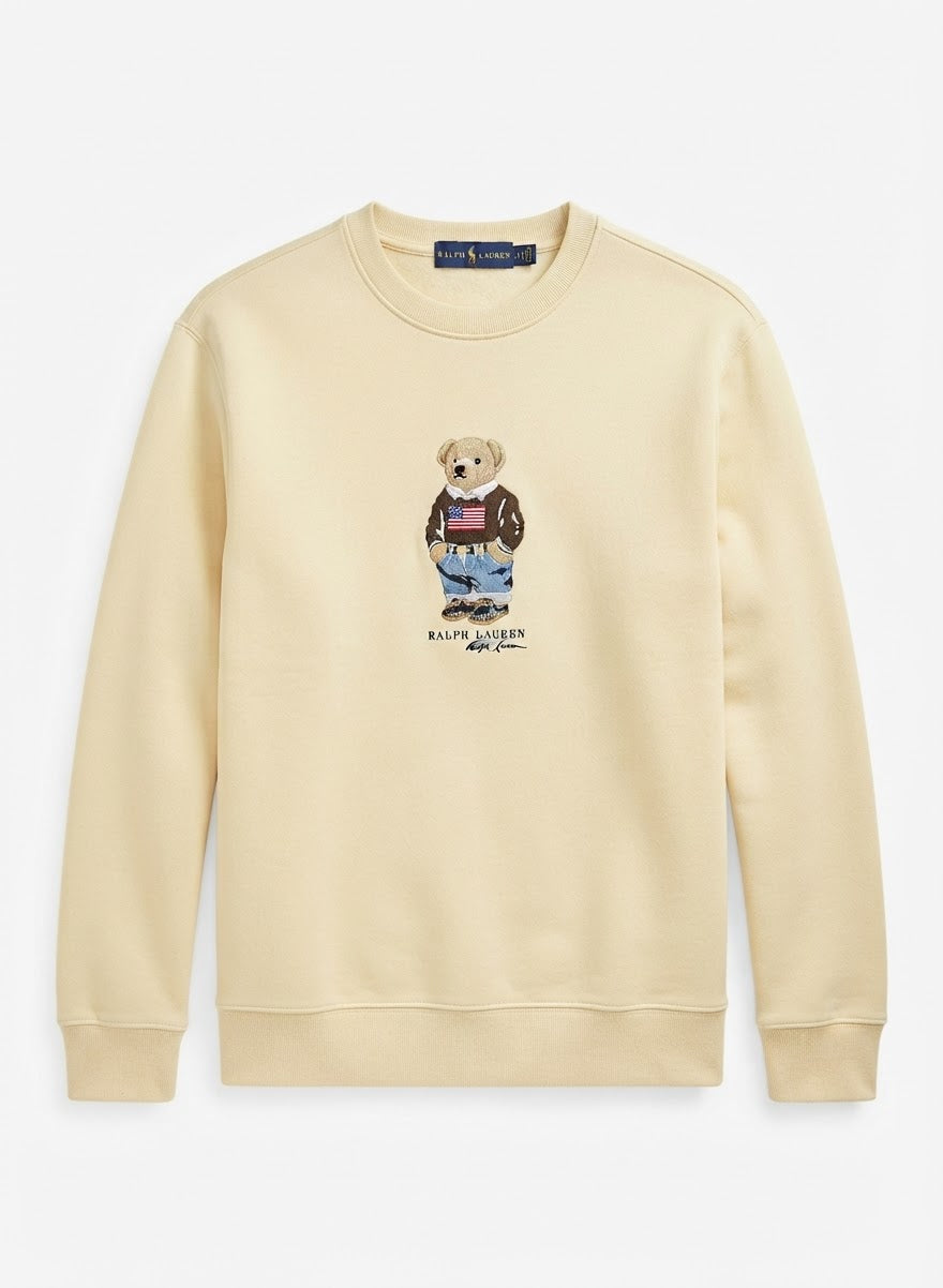 Classic Embroidered Bear Crewneck Sweatshirt