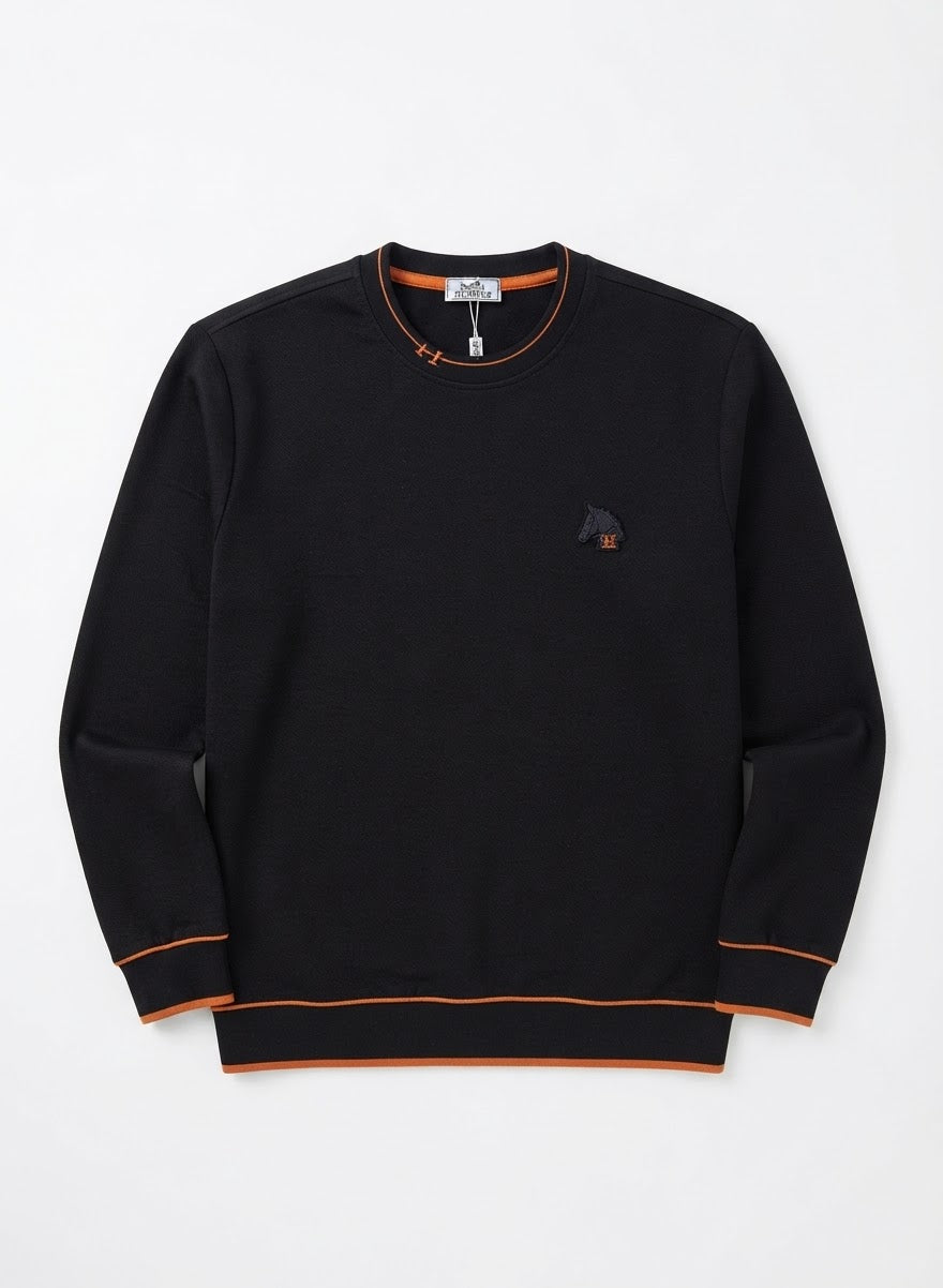 Men's Premium Crewneck Sweatshirt with Fine Embroidery