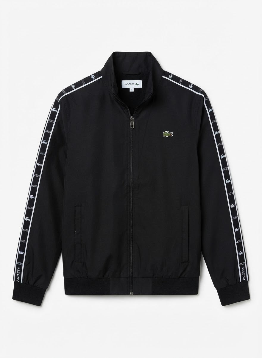 Men’s Lightweight Track Jacket with Taped Sleeve Detail