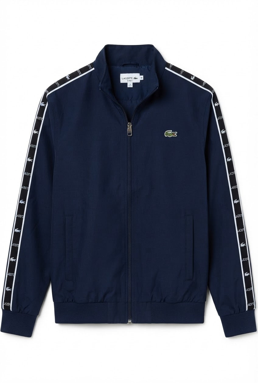 Men’s Lightweight Track Jacket with Taped Sleeve Detail
