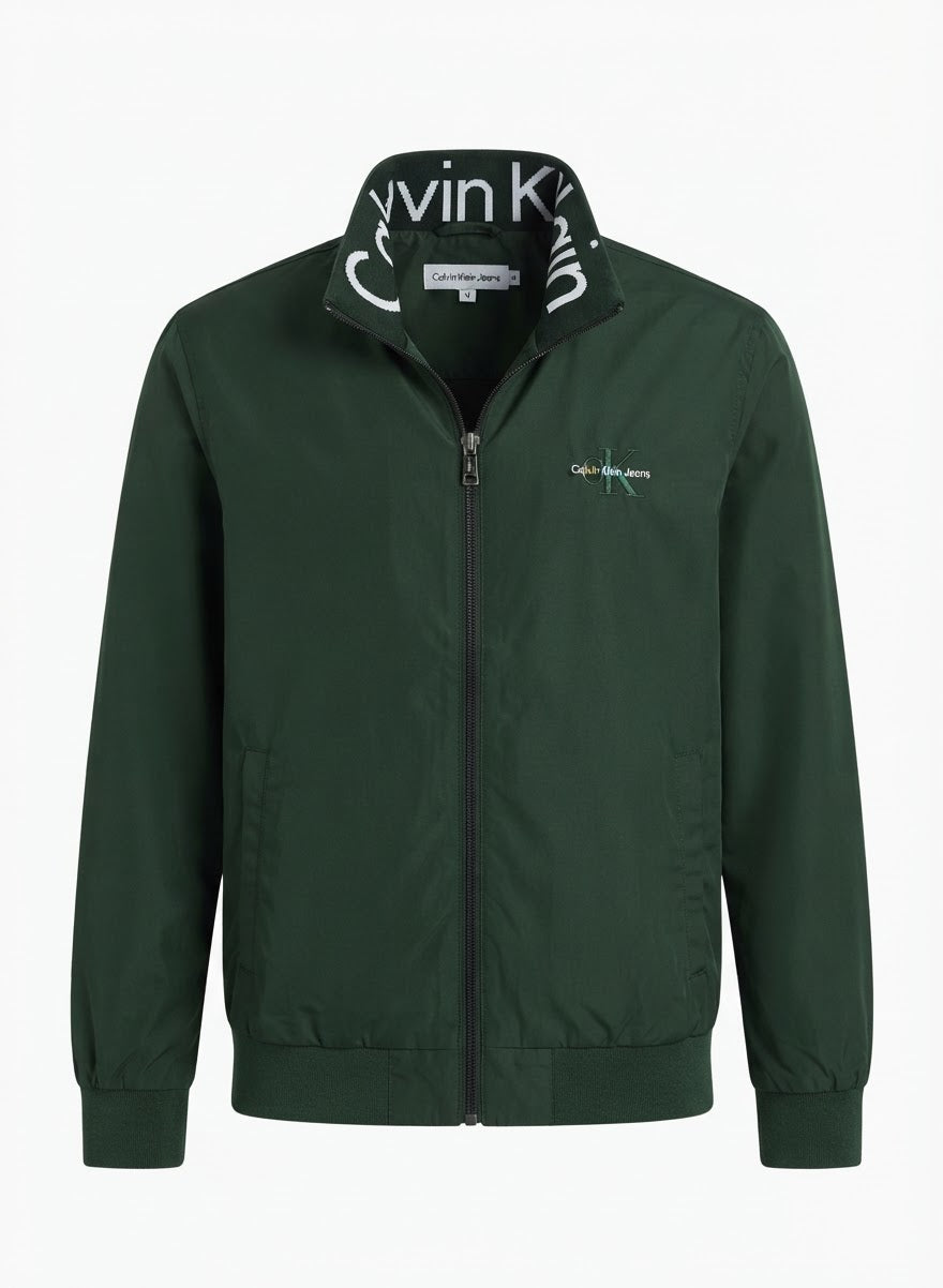 Men's Modern Lightweight High-Collar Zip Jacket