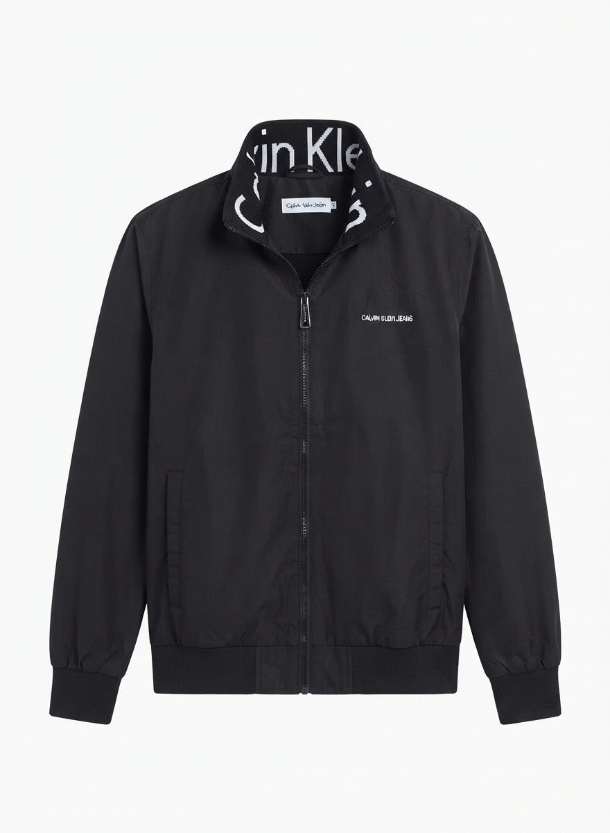 Men's Modern Lightweight High-Collar Zip Jacket