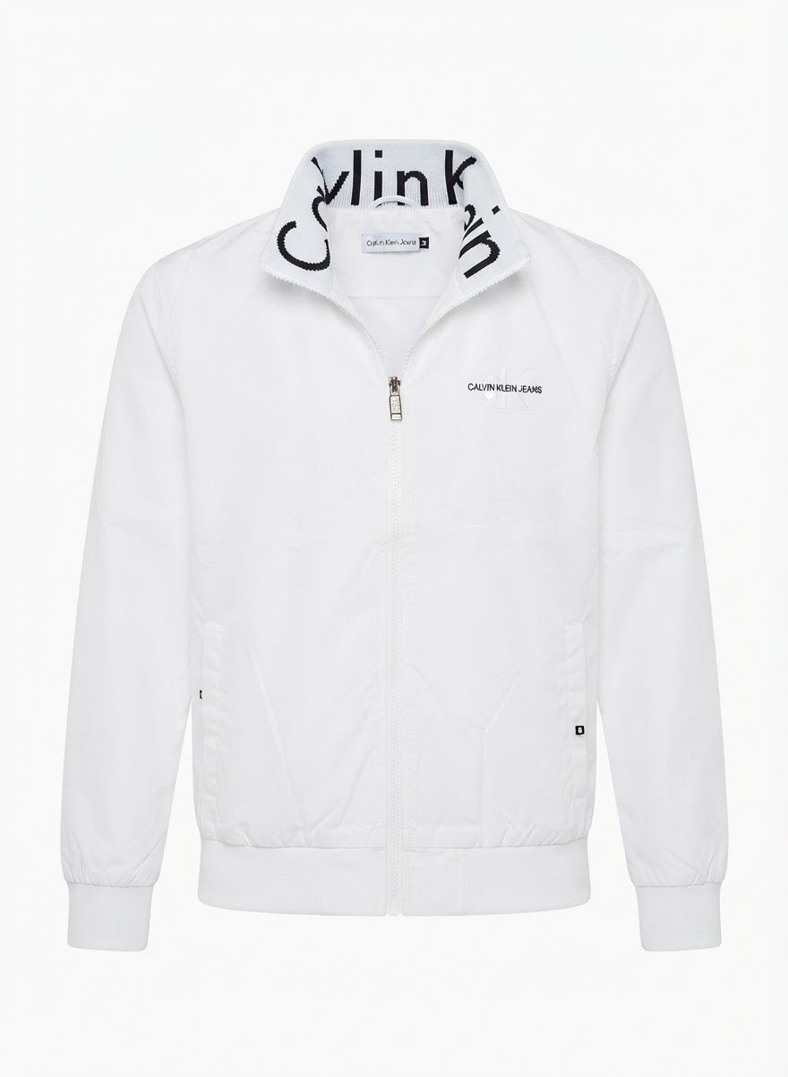 Men's Modern Lightweight High-Collar Zip Jacket