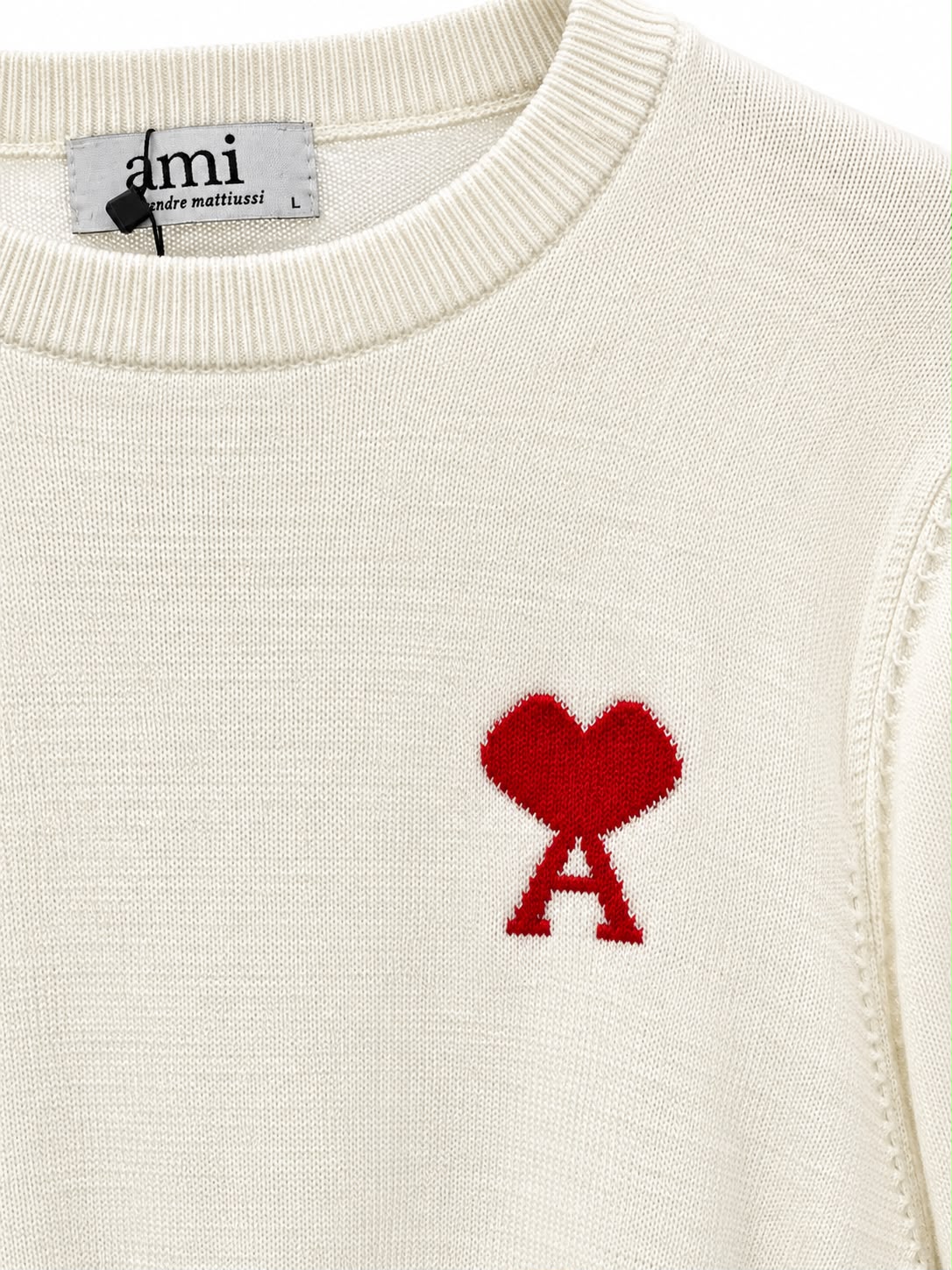 Classic Knit Sweatshirt with Heart Logo