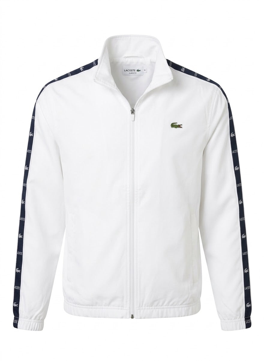 Men’s Lightweight Track Jacket with Taped Sleeve Detail