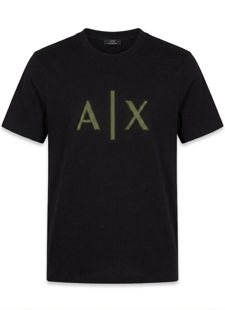 Men’s Premium Cotton T-Shirt – Minimal A|X Logo & Back Tape Detail