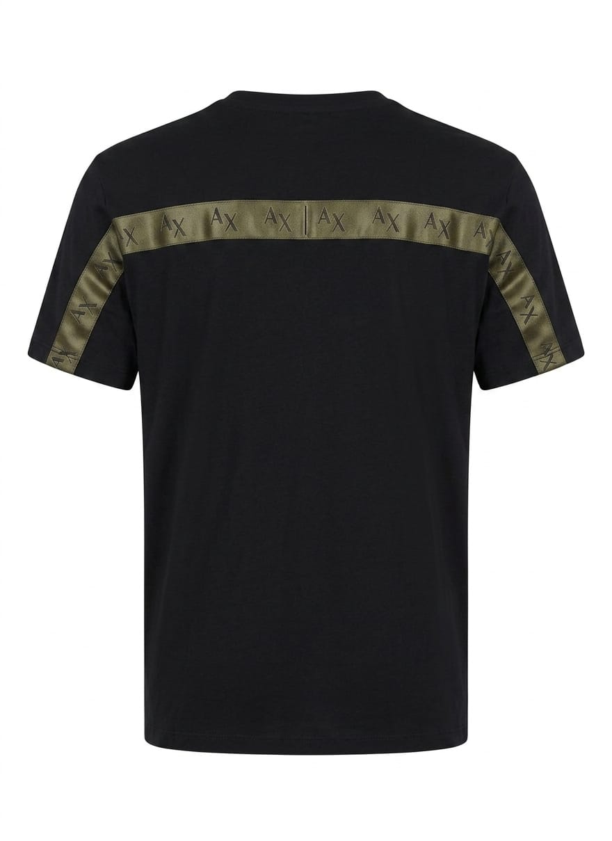 Men’s Premium Cotton T-Shirt – Minimal A|X Logo & Back Tape Detail