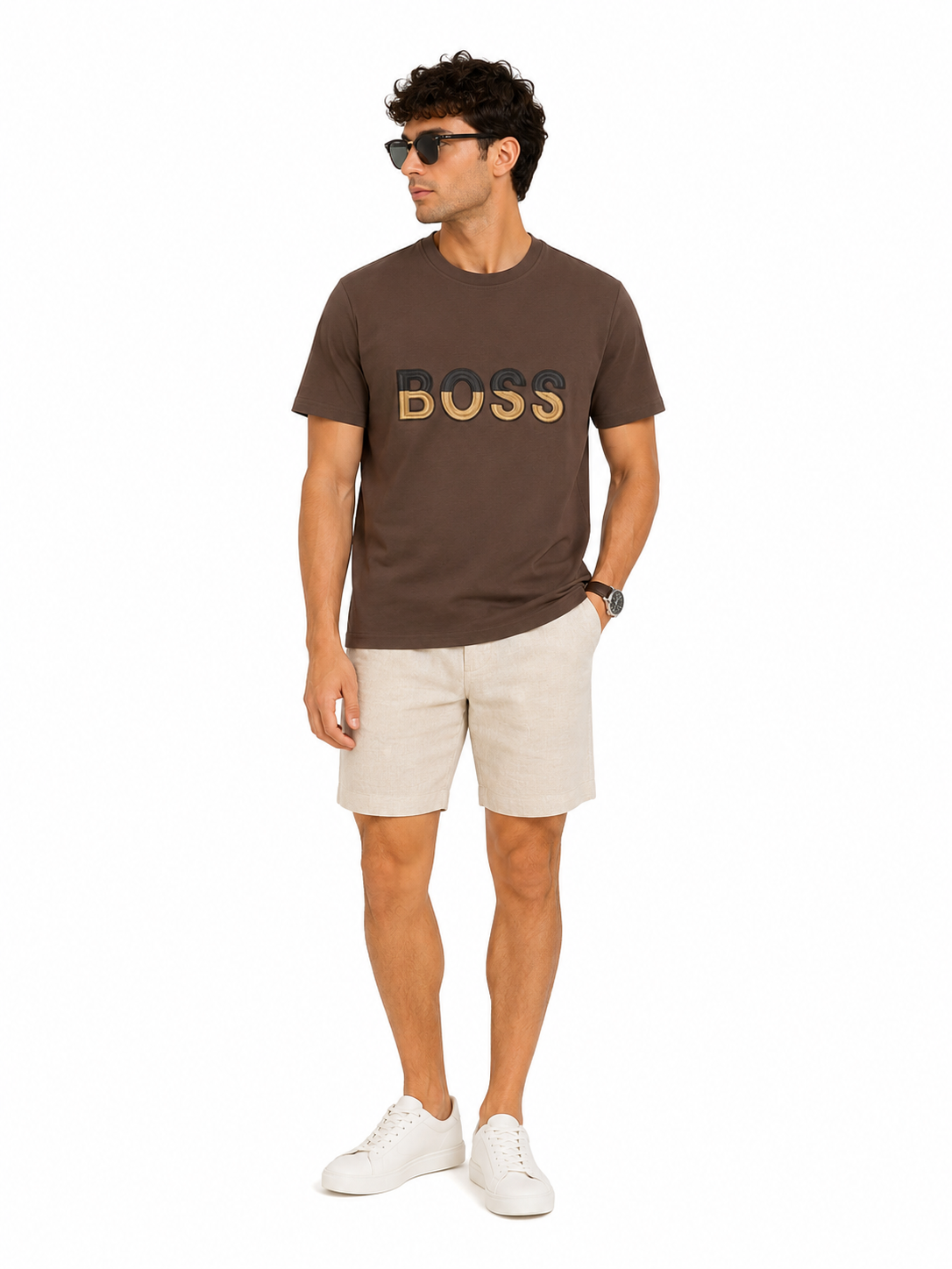 Premium Embroidered Logo T-Shirt – Modern Casual Fit