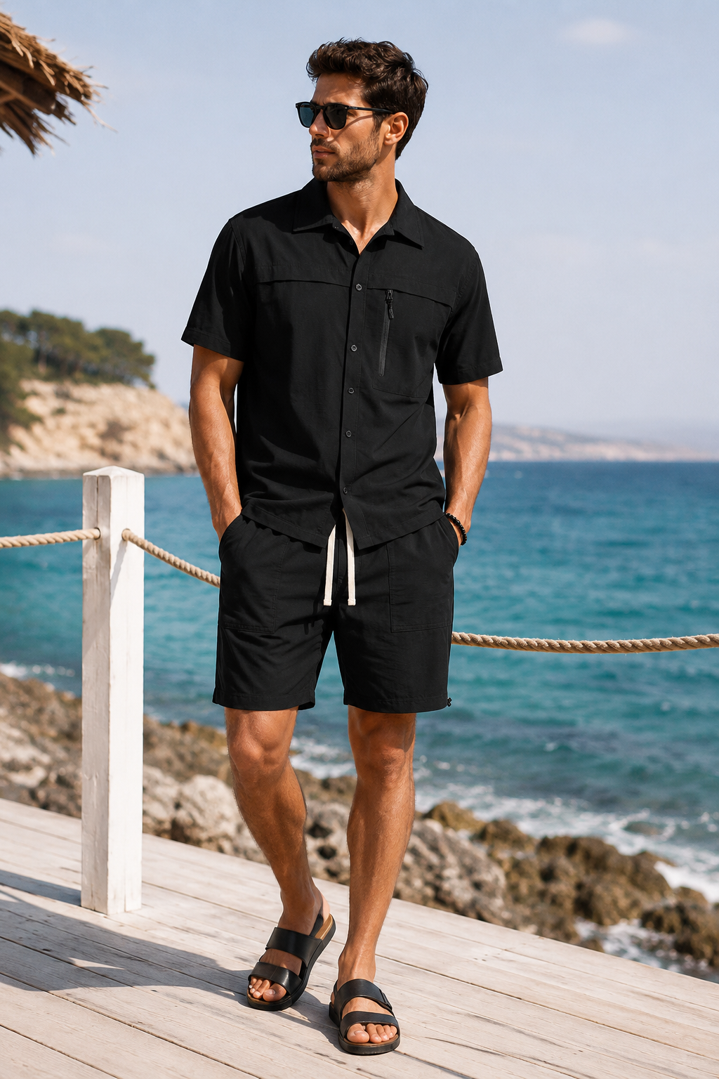 A clean summer essential designed with a modern utility vibe