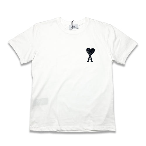 Ami Paris Heart Logo T-Shirt – White