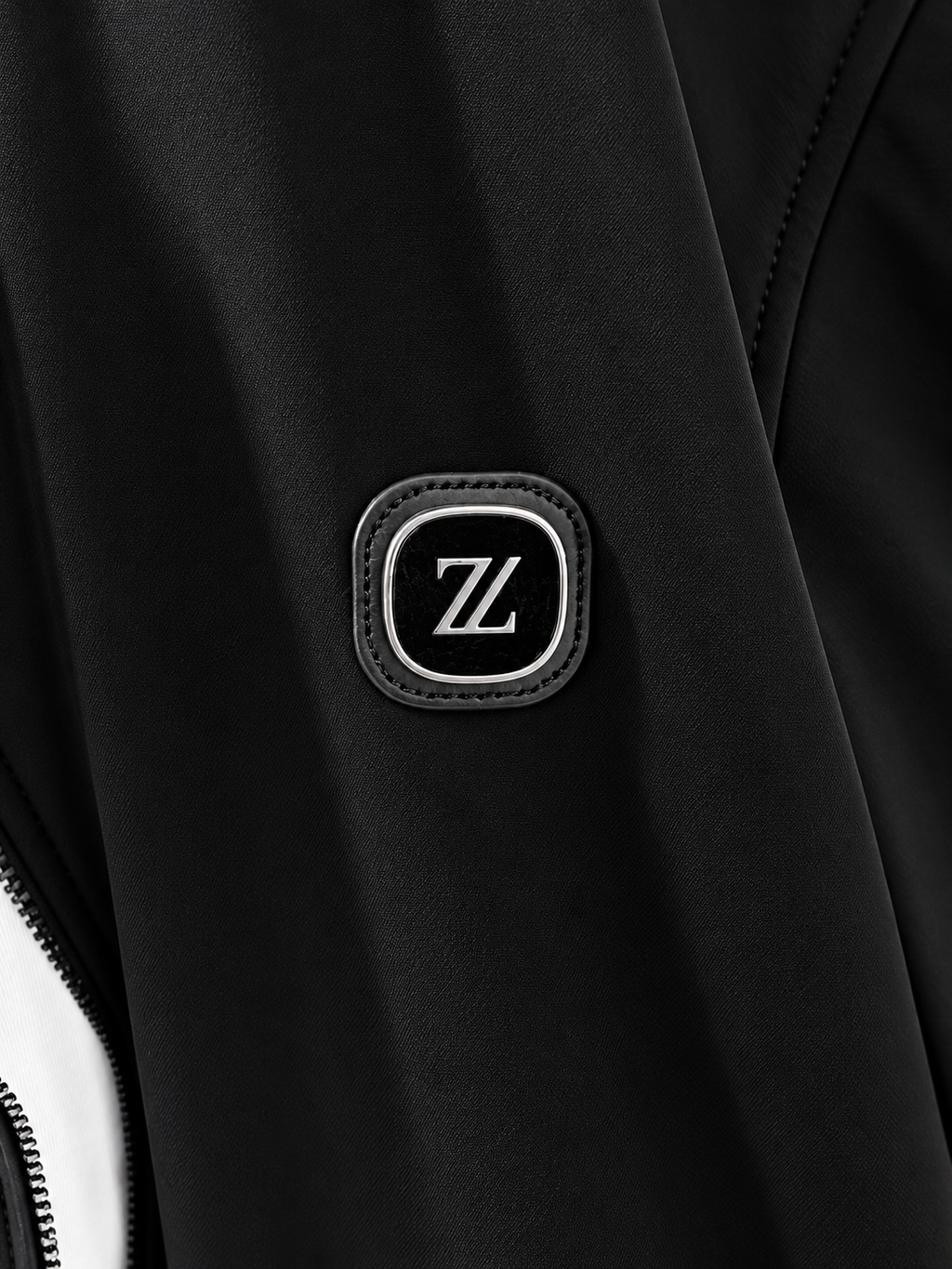 Black Stand-Collar Track Jacket