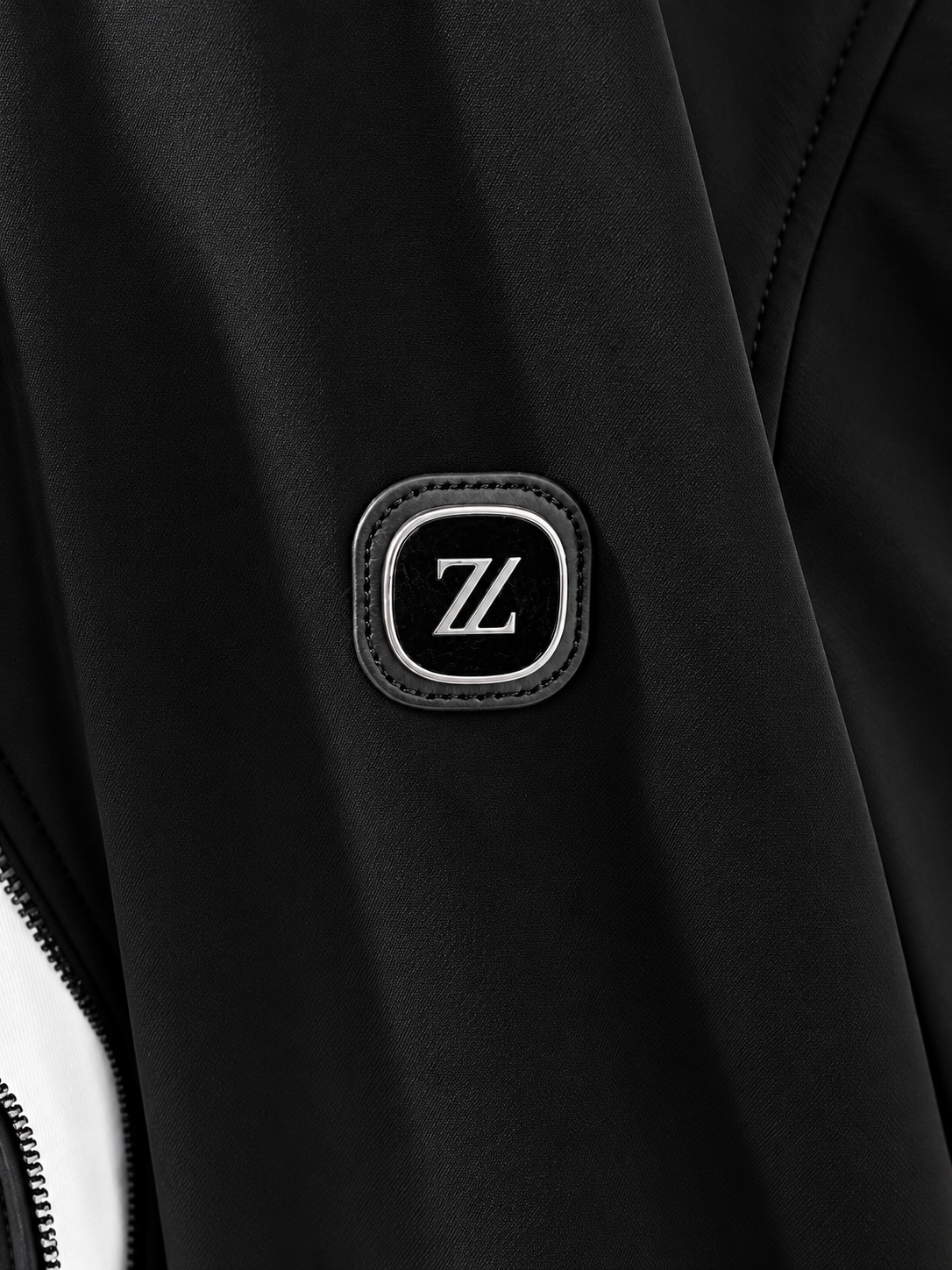 Black Stand-Collar Track Jacket
