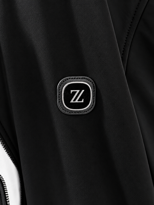 Black Stand-Collar Track Jacket