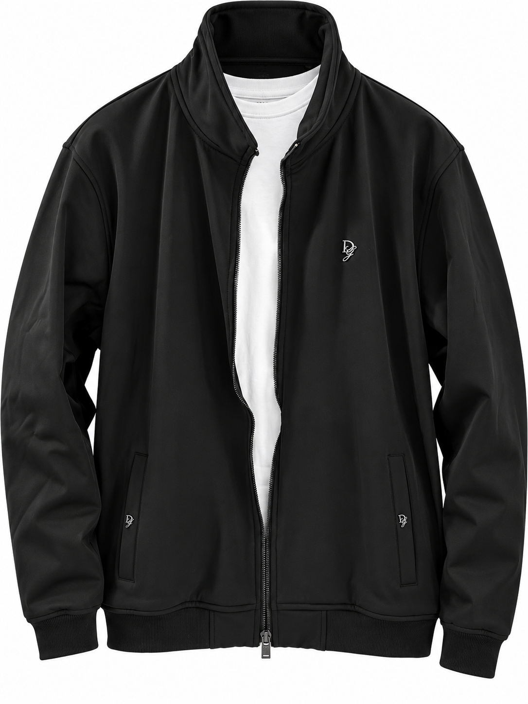 Men's Classic Stand-Collar Zip-Up Track Jacket