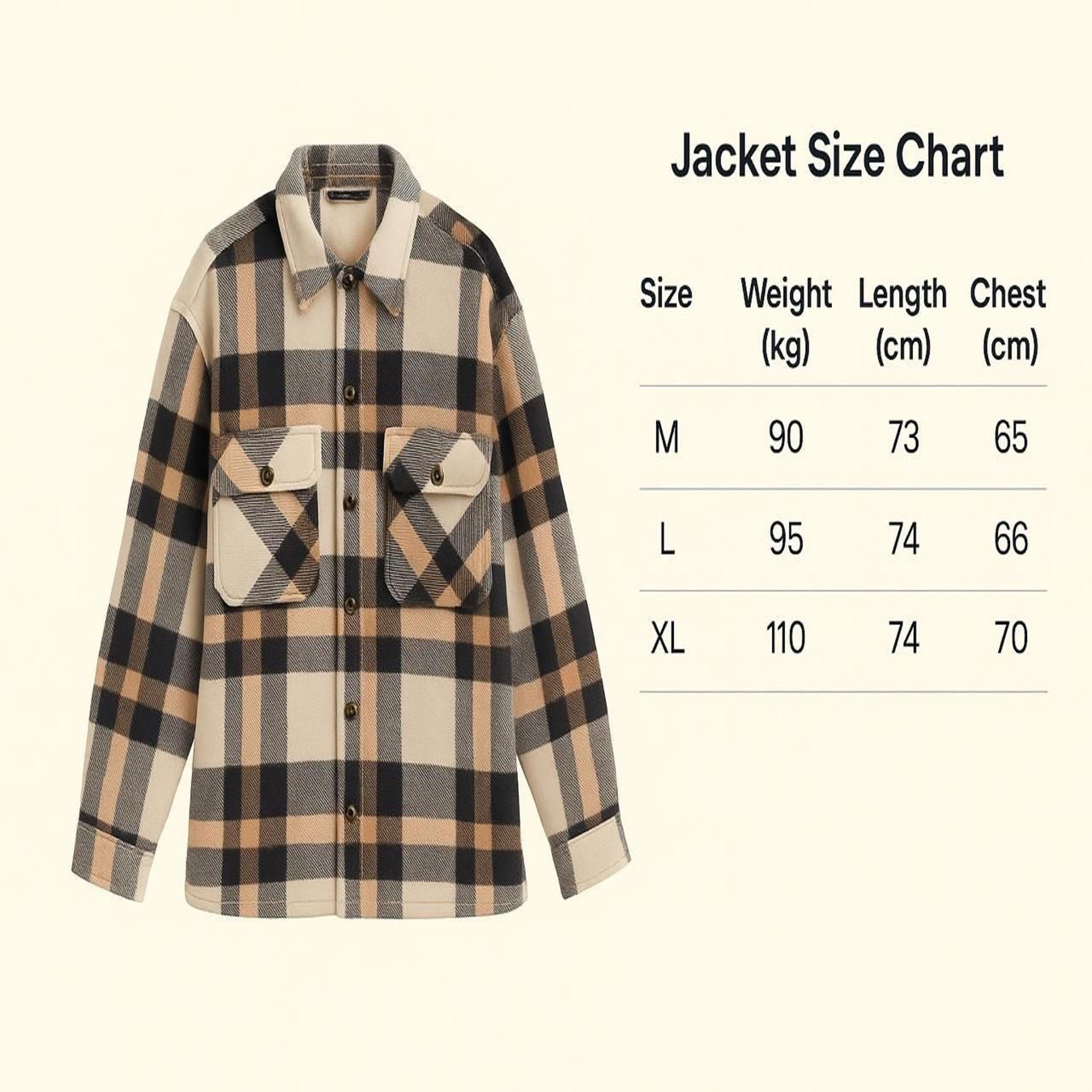 oversized checked shacket