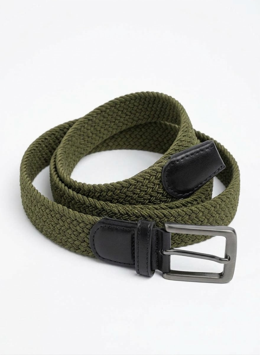 Upgrade your everyday look with this stylish men's braided belt.