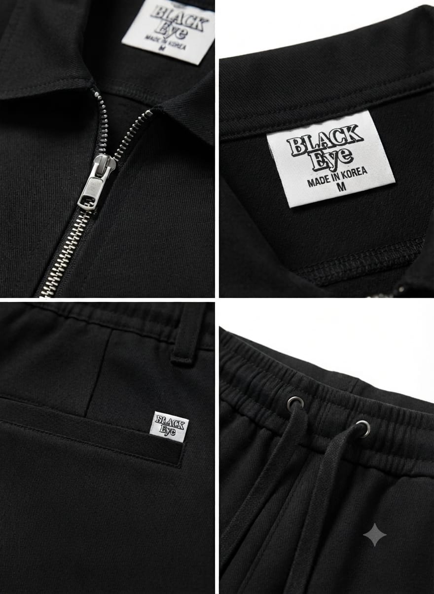 Casual Short-Sleeve Zip Set