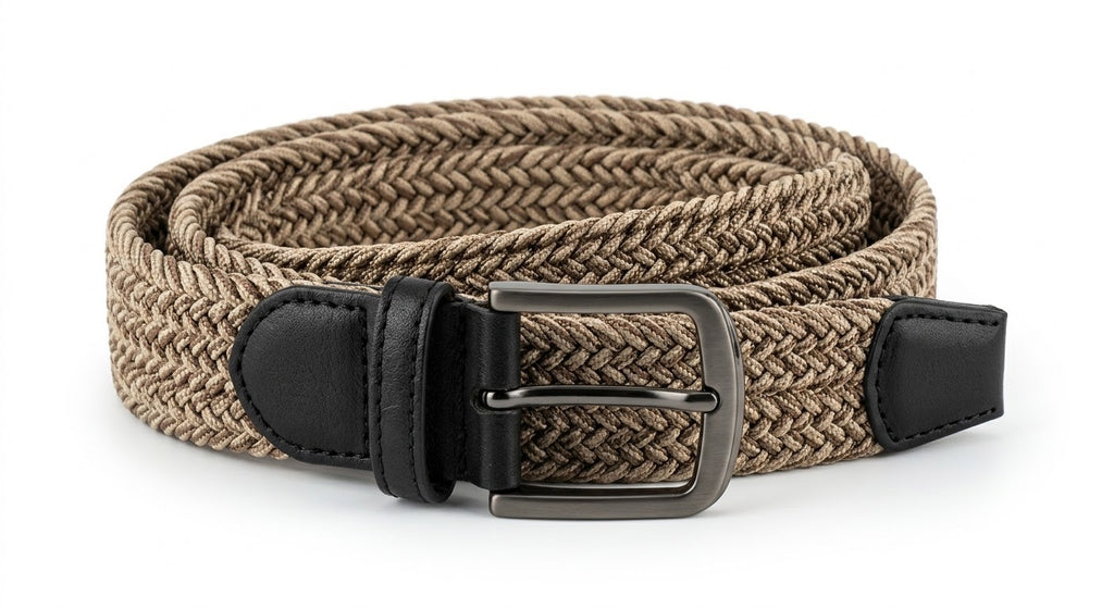 Upgrade your everyday look with this stylish men's braided belt.