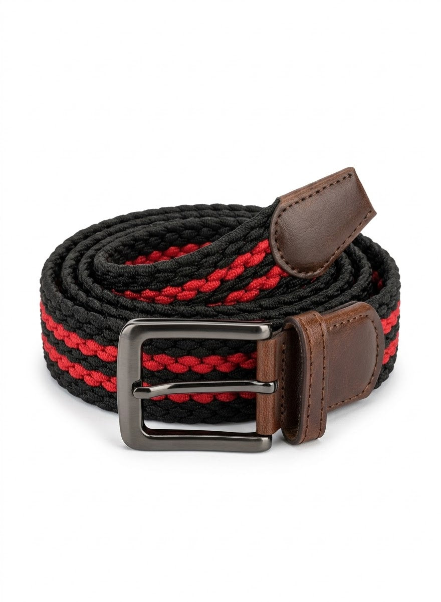 Upgrade your everyday look with this stylish men's braided belt.